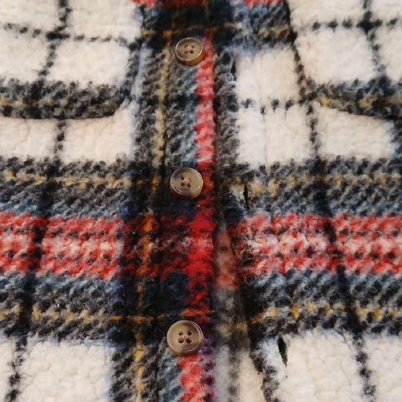 OLD NAVY Plaid Shaket 12-18 Months - Picture 6 of 6